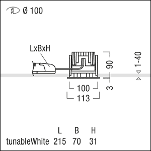 Product Popup (Level 5) - Zumtobel